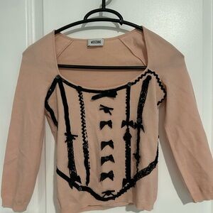 Vintage Moschino Pink Knit Top
